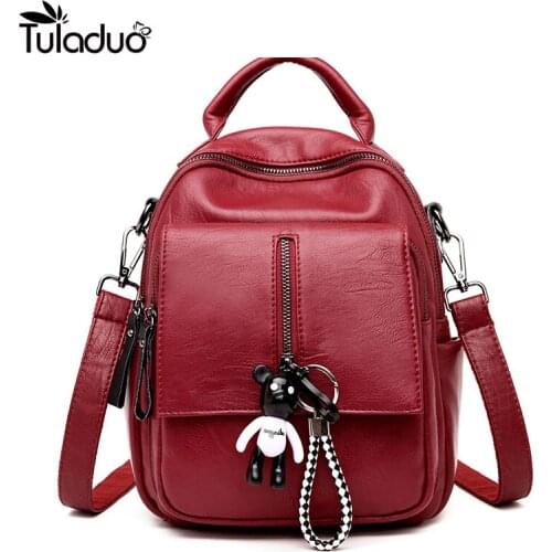 2020 New PU Leather Appliques Backpack Fashion Girls Backbag School Bags For Girls Backpacks For Teenagers