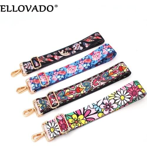 2021 New Arrival Heat Transfer Printing Wide Webbing Adjustable Bag Strap
