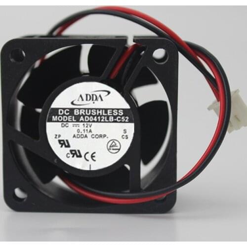 ADDA AD0412LB-C52 4020 4cm DC 12V 0.11A dual ball bearing cooling fan