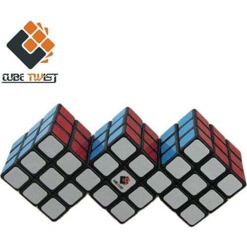 Original Cubetwist 57mm 3 in 1 3x3x3 Conjoint Cube Magic Puzzle BlackColor Collection Cube toy Professional Educational Kid toys