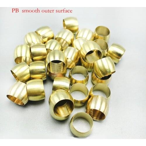 PB brass wahsr tube sleeve ring 4 6 8 10 12 14 16 18 20mm brass nylon oil tube sleeve brass Elow clip joint
