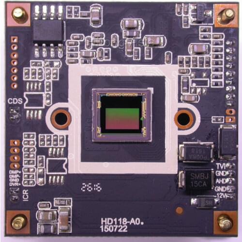 TVI + AHD (or CVBS ) 1/3" Panasonic MN34227 image sensor Nextchip NVP2440 + Techpoint TP2801 camera module board