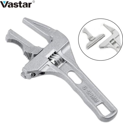 Vastar Adjustable Wrench Short Handle Universal Spanner Key Repair Tools Large Opening Bathroom Pipe Nut Wrench Hand Tool Set