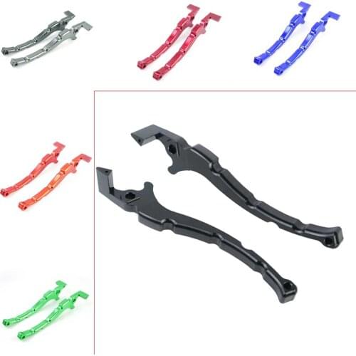 Double Disc Brake Lever Part CNC Universal Aluminum Motorcycle Double Disc Brake Handle Bar for Most Motorcycles Scooters Bike