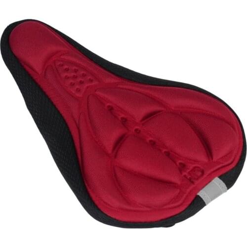 Cycling Bike 3D Silicone Gel Pad Seat Saddle Cover Soft Cushion Orange Bicycle Supplies Bicicleta Accesorios Saddle Dropshipping