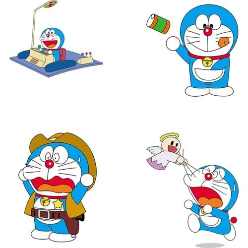 Three Ratels QC436 The most complete doraemon funny car sticker laptop decoration wall stickers for kids