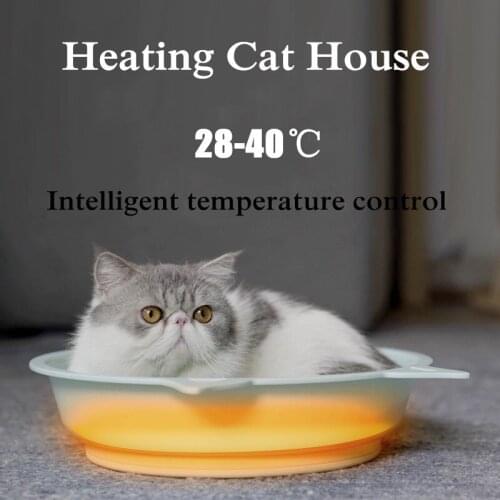 Intelligent Charging Heating Cat House 28-40℃ Constant Temperature Thermal Pet House Winter Warm Plastic Cat Dog Sleeping Bed