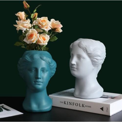 Vase flower Pot Greek Goddess Vase Decoration Nordic Ornaments Venus Flower Arrangement Decoration Statue Crafts Artwork