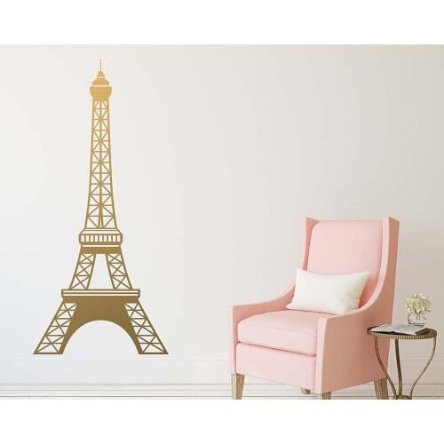 Eiffel Tower Vinyl Wall Stickers Wall Decor For Living Room Bedroom Decoration Removable Wall Decals wallstickers