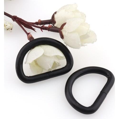 6pcs 32mm D rings Buckles Webbing Black 1.25'' Inner Strapping Bags Belts Handbag Hardware Sewing Accessories Leather crafts DIY