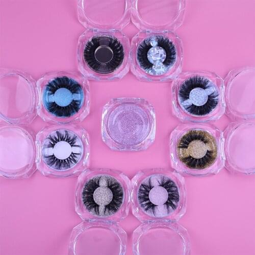 Queenly Girls High Quantity Huxury 3D Mink Fur Strip Eyelashes Extension Free Shipping 25mm Lashes Vendor Make Up Tools