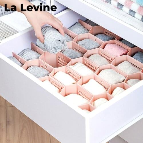 Drawer Organizer Storage Divider Home Bedroom Desk Board Combination Organize Socks Panties Grid Adjustable Household Items Tool