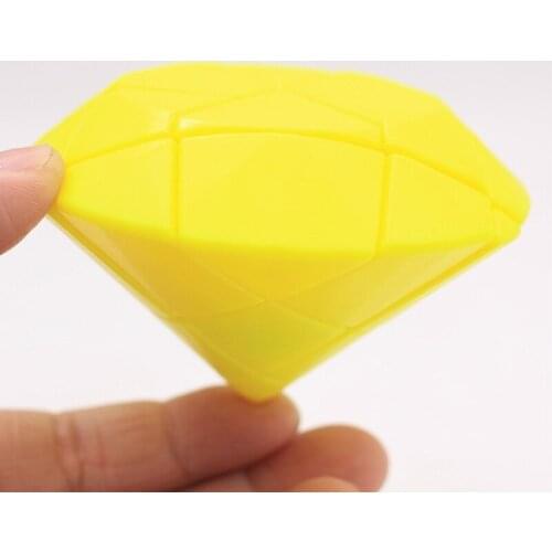 Yongjun YJ Diamand Strange Shape Cube Yellow Blue Diamand Speed Puzzle Toys For Children