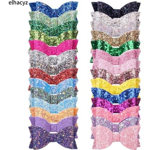 10pcs/lot NEW 4'' Glitter Boutique Princess Hairgrip Hair Bow Clip DIY Party Hair Clip Girl Hairpin Lovely Gift Hair Accessories