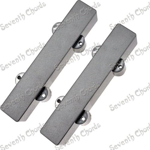 2 Pcs Black Plastic No Hole Closed Seal Type 5 String JB Style Bass Pickup Covers /Lid/Shell/Top