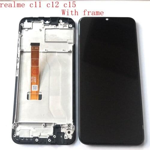 6.5"For Realme c11 c12 c15 LCD Screen Display+Touch Screen Digitizer Replacement Parts RMX2189 RMX2180 RMX2185