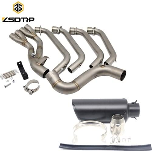 ZSDTRP Motorcycle Exhaust Full System Pipe for Honda CBR650F CBR650 CB650F 2014-2018 with Exhaust AK Sticker