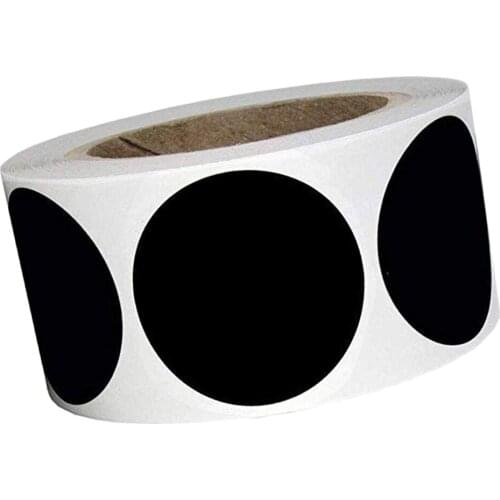 120 Pieces Round Chalkboard Stickes Rolls for Food Storage Classification