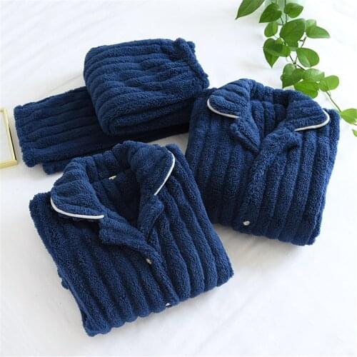 2 Pieces/Set Thick Warm Flannel Mens Pajama Sets 2021 Winter New Sleepwear Suit Pyjamas Lounge Homewear Casual Home Clothes