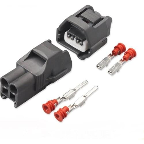 100 set 2 pin way Female Male Cam Crank Automotive Sensor Wire Connector 90980-10947 7283-7023-10 for 1JZ-GTE 2JZ-GTE