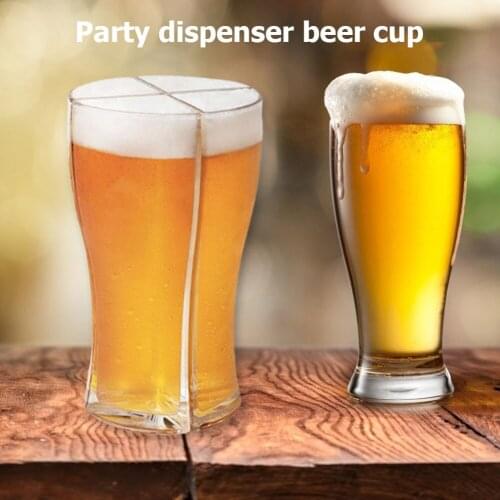 4pcs Creative Acrylic Portable Liquor Divider Liquor Dispenser Beer Glass Kitchen Wine Pot Large Capacity Mug For Party Accessiy