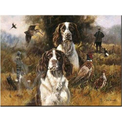 5D DIY Diamond Embroidery dog Hunter Cross Stitch Bedroom Decorative Painting Mosaic Crystal square diamond painting A1999