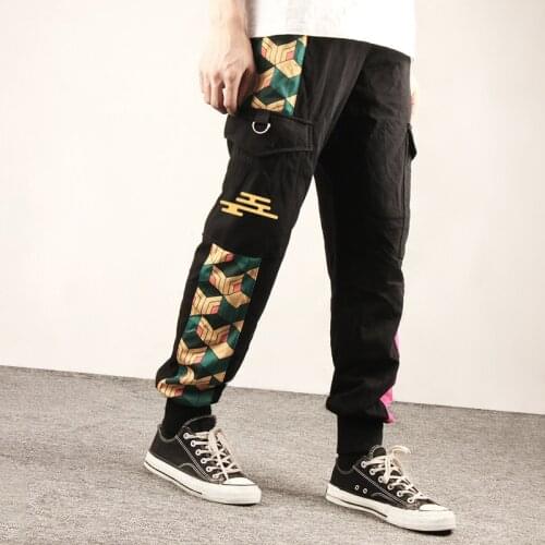 Anime Demon Slayer Casual Pants Cartoon Kamado Tanjirou Agatsuma Zenitsu Tomioka Giyuu Sweatpants Fashion Unisex