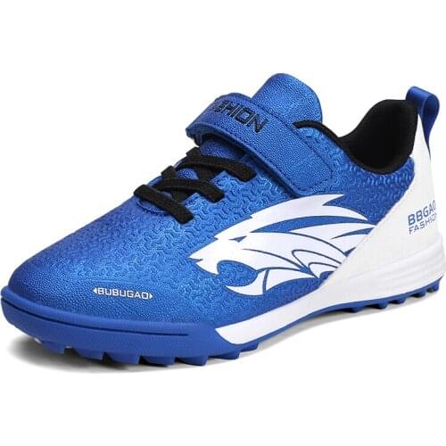 Boy Kids Soccer Cleats Turf Football Soccer Shoes TF Hard Court Sneakers Trainers New Design Football Boots 2021 New