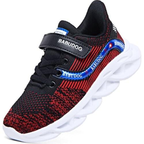 SKOEX Kids Running Shoes Knitted Lightweight Girls Boys Fashion Sneakers Breathable Sport Shoes for Children Casual Tennis Shoes