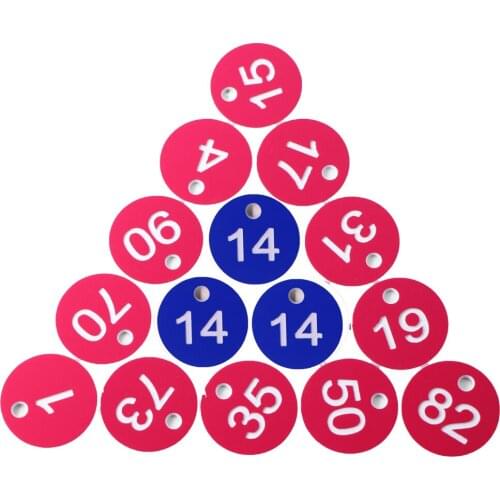 Round Number Husbandry Farm Beehive Label Beekeeping Box Numbered With Hole Tag Animal Livestock Markers Classification Sign