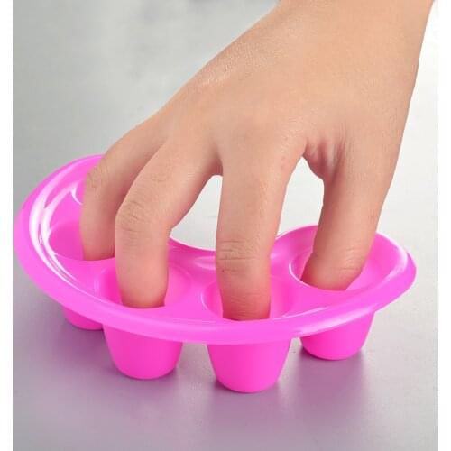 Nail Art Soak Bowl Nail Removal Soaker Wash Bowl Cuticle Removal Tray Acetone Resistant Handheld Polish Remover