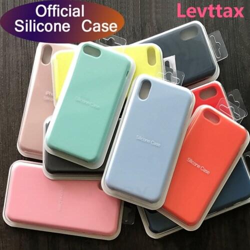 1pcs Original Official Silicone Soft Case For iPhone 12mini Cases For Apple iPhone 11 pro Max XR XS MAX X 7 8 6 6S Plus Cover