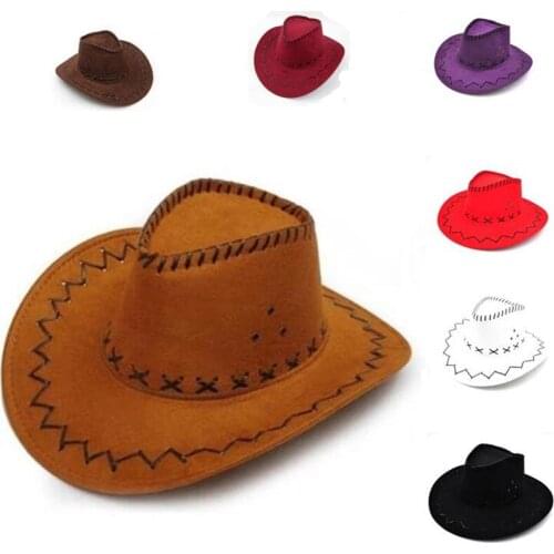 New Cool Western Cowboy Hats Men woman Sun Visor Cap Women Travel Performance Western kid Hats Halloween Cosplay Cowboy 9 colors