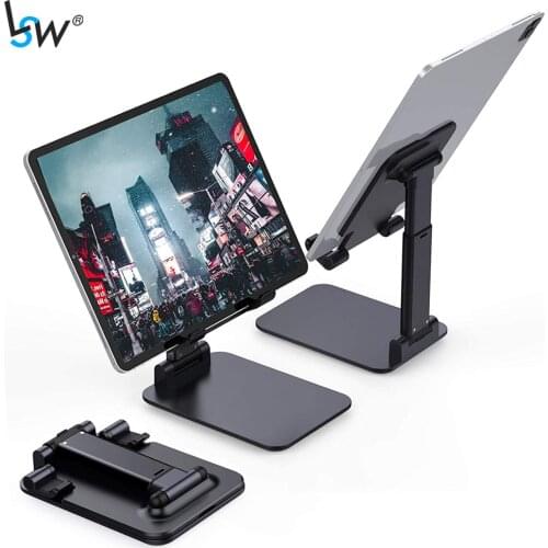 Tablet Stand Universal Desktop Holder for iPad 11'' Mobile Phone Kindle E-book Stand Tabletop Stable Adjustable Folding
