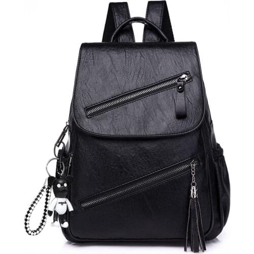 Luxury Women Backpacks 2021 Soft Leather Female Travel Shoulder Bags Backpack High Quality School Bags for Girls Bolsa Mochilas