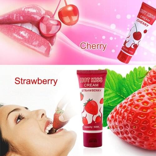 Fruit Flavoured Lubricant 30/50/100ml Sex Lubricant transparent Water-based Sex Oil Vaginal Anal massage Gel Lube Sex Product