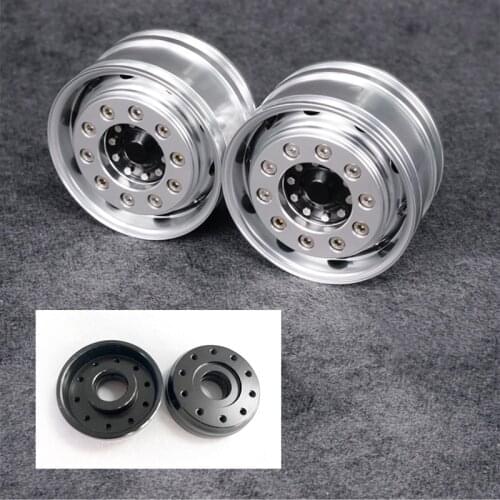 LESU Front Wheel Hub for 1/14 TAMIYA Axle RC Tractor Truck Bearing Brake DIY Dumper Model