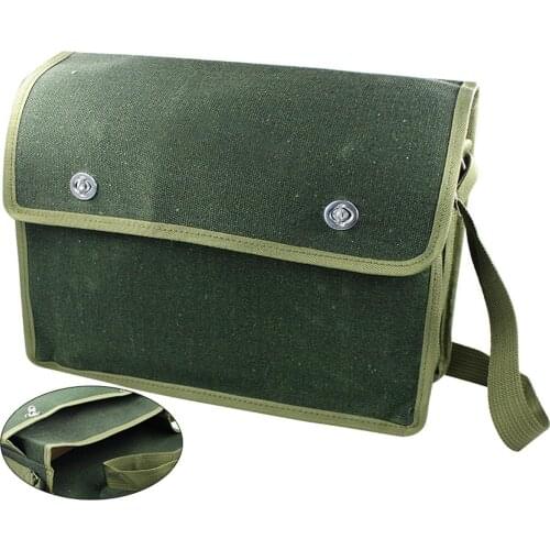 Potable Large Capacity Oxford Cloth Electrician Repair Tool Storage Crossbody Bag It use metal rotate button for convenient use