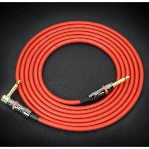 Top Quality 3M 6M 10M Oxygen-Copper Free Noise Reduction Electric Guitar Bass Line Wove Lines Amp Connectors GP19