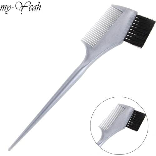 1 Pcs Plastic Hair Dye Color Brushes Highlighting Tint Coloring Combs With Brush Barber Pro Salon Styling Tools DIY Home