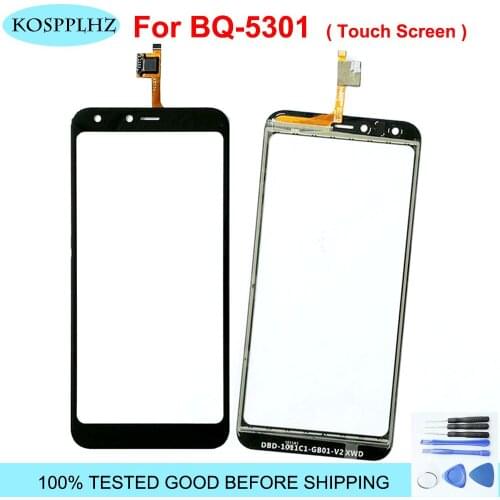 5.34 inch front outer glass For BQ-5301 BQ5301 BQ 5301 Touch Screen 100% New Panel Lens BQ-5301 Strike View + Tools + Adhesive