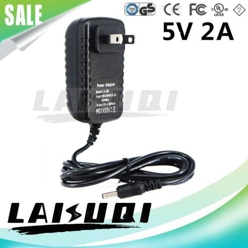 50pcs 5V 2A DC3.5mm US Plug Universal AC/DC Power Adapter Charger Supply 5V2A 5V 2000mA LAISUQI New Special Offer Wholesale