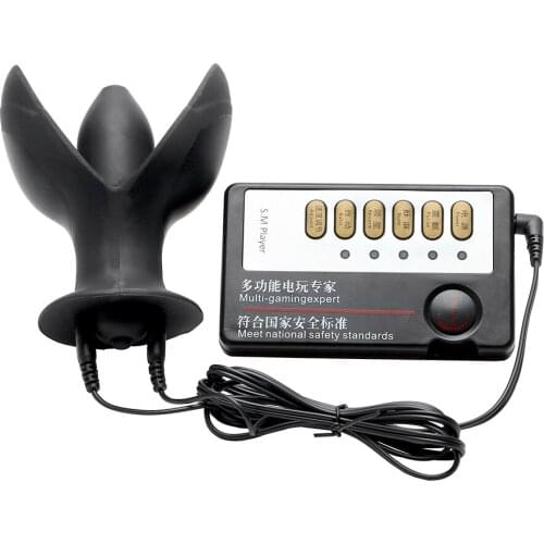 Anal Expander Dilator Electric Shock Prostate Massage Anal Plug Vibrator Opening Butt Plug Adult Games Sex Toys for Women