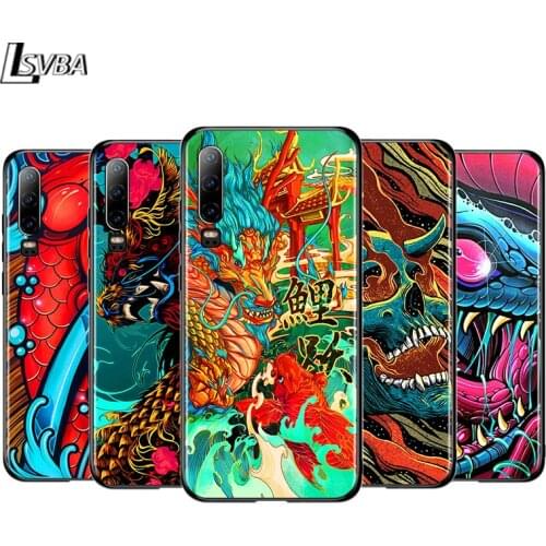 Japanese Style Monster Art For Huawei P50 P40 P30 P20 P10 P9 P8 Lite E Mini Pro Plus 5G Phone Case