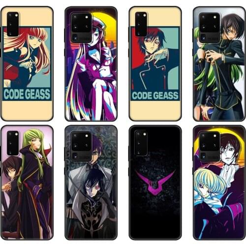 Black tpu Case For Samsung galaxy S20 /S20 PLUS/S20 ultra/S20+ /S20FE back cover Japanese Anime Code Geass