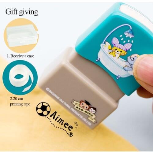 Childrens Name Seal Custom Students Name Stamp Kindergarten Clothes Waterproof Name Sticker Will Not be Washed Off