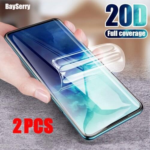 2Pcs 20D Cover Hydrogel Film Screen Protector For Samsung Galaxy S20 S10 S9 S8 Plus 5G Film For Samsung Note 10 9 Plus S20 Ultra