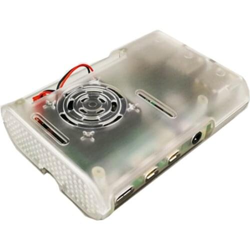 Hot Sale Raspberry Pi 4B Shell Raspberry Pi 4th Generation B-type shell ABS Case with Transparent/Blace/White color