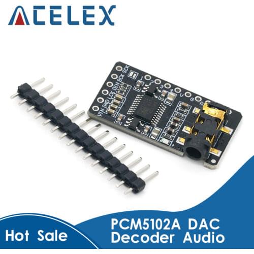 Interface I2S PCM5102A DAC Decoder GY-PCM5102 I2S Player Module For Raspberry Pi pHAT Format Board Digital PCM5102 Audio Board