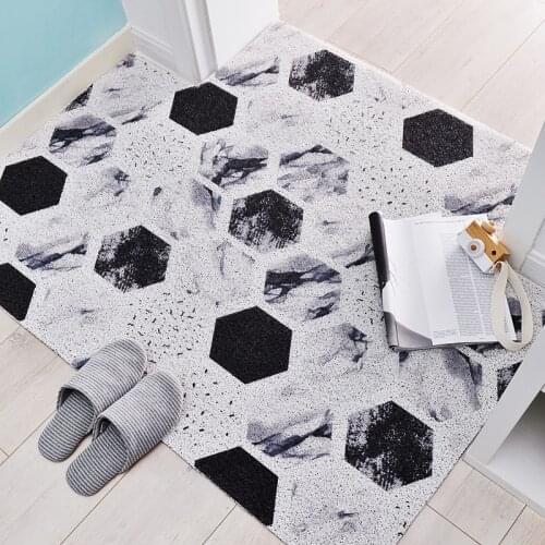 Ins Door Mats Non-slip Waterproof Dust-proof Corridor Bathroom Floor Mats PVC Kitchen Floor Mats Can Be Cut and Customized